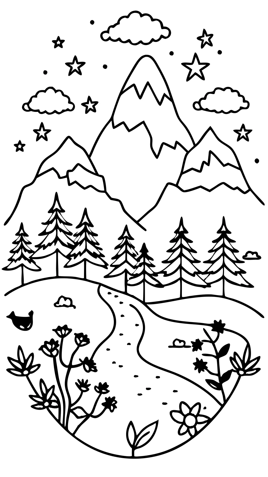 printable coloring pages of nature